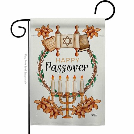 PATIO TRASERO G135259-BO Passover Religious Double-Sided Decorative Garden Flag, Multi Color PA3903107